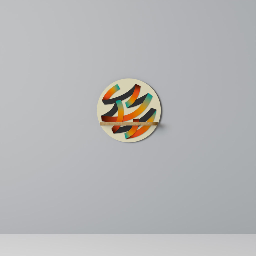 RIBBON REVERIE Decorative Art Shelf