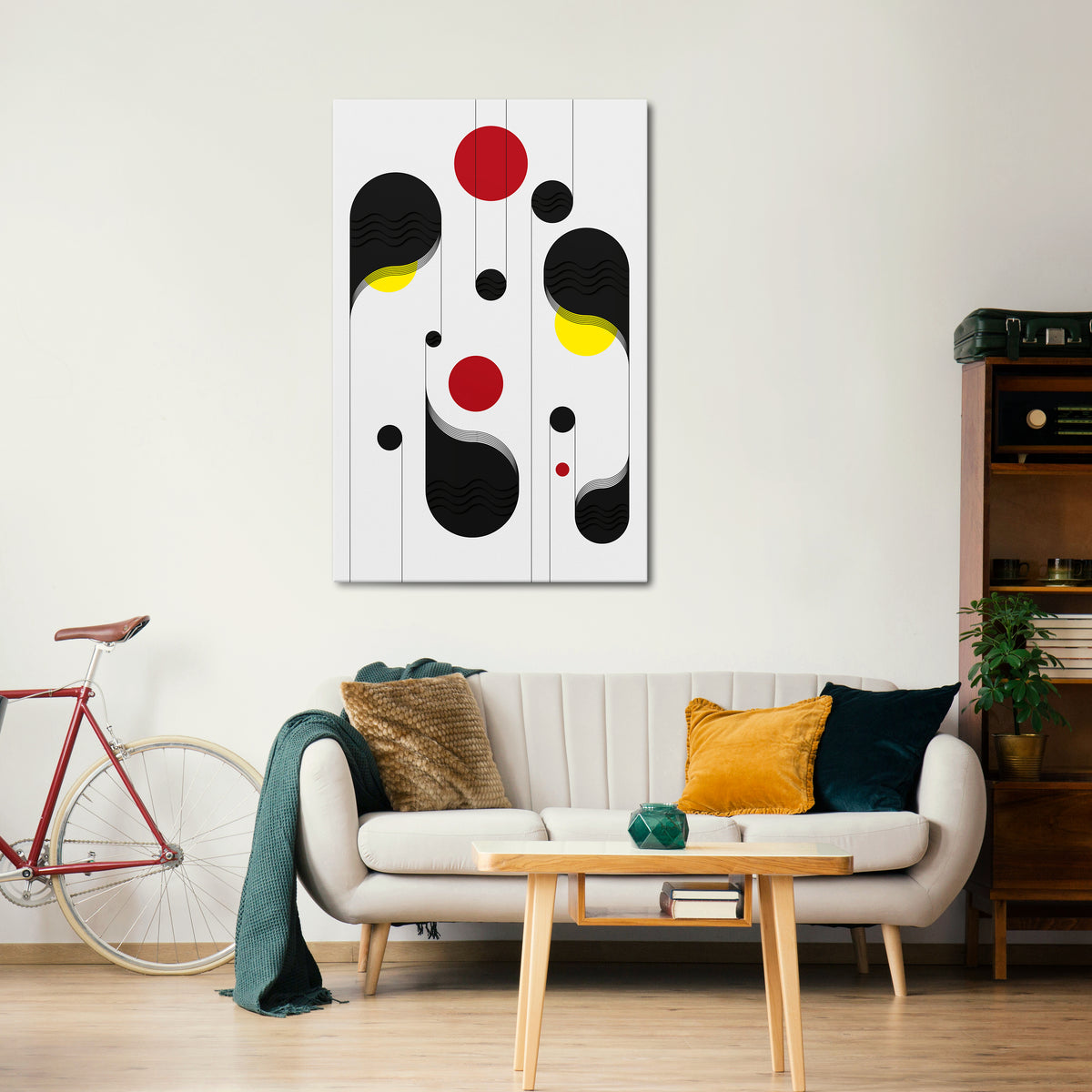 DOT-TO-DOT LULLABY Stampa su tela verticale