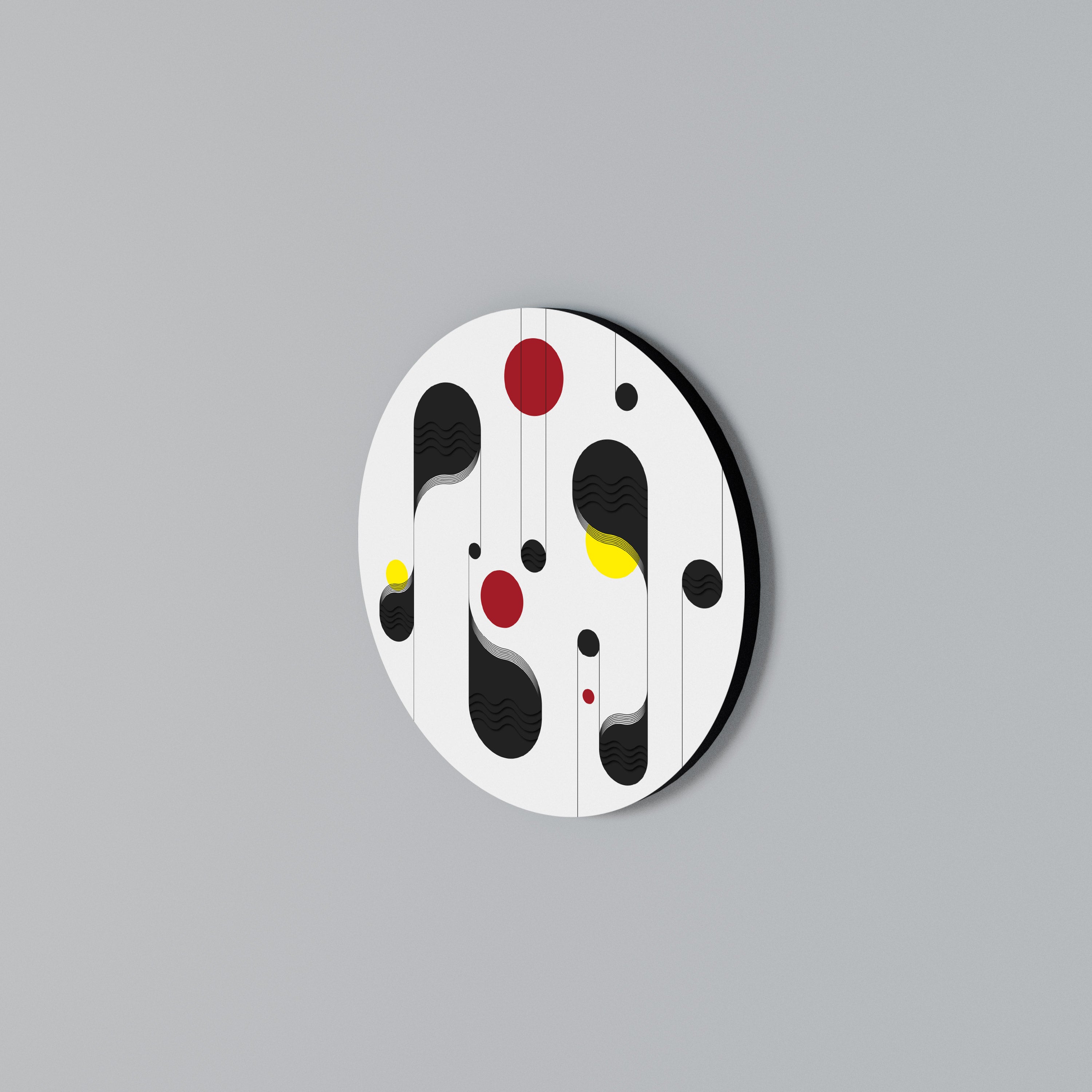 DOT-TO-DOT LULLABY Rundes Wandbild