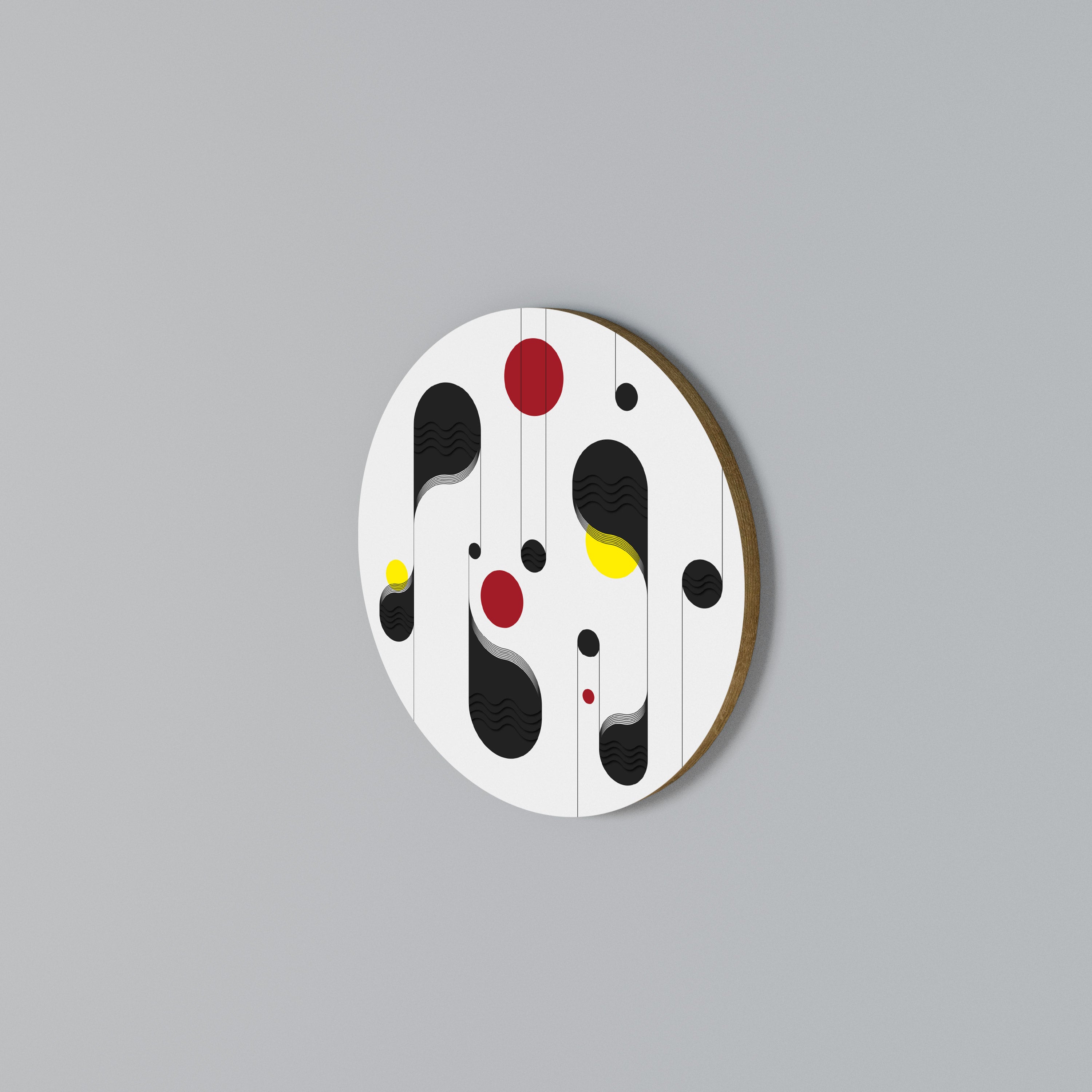 DOT-TO-DOT LULLABY Rundes Wandbild