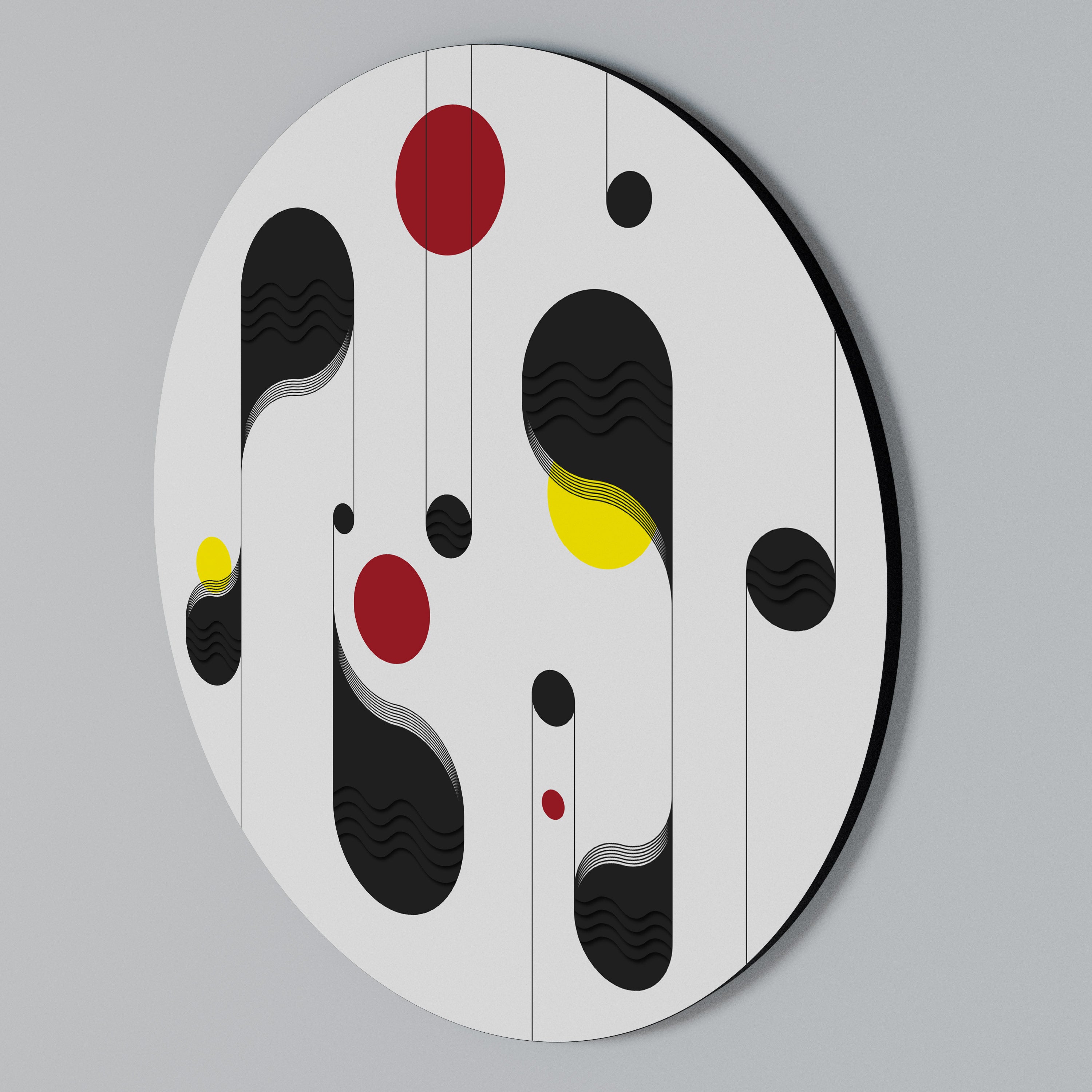 DOT-TO-DOT LULLABY Rundes Wandbild