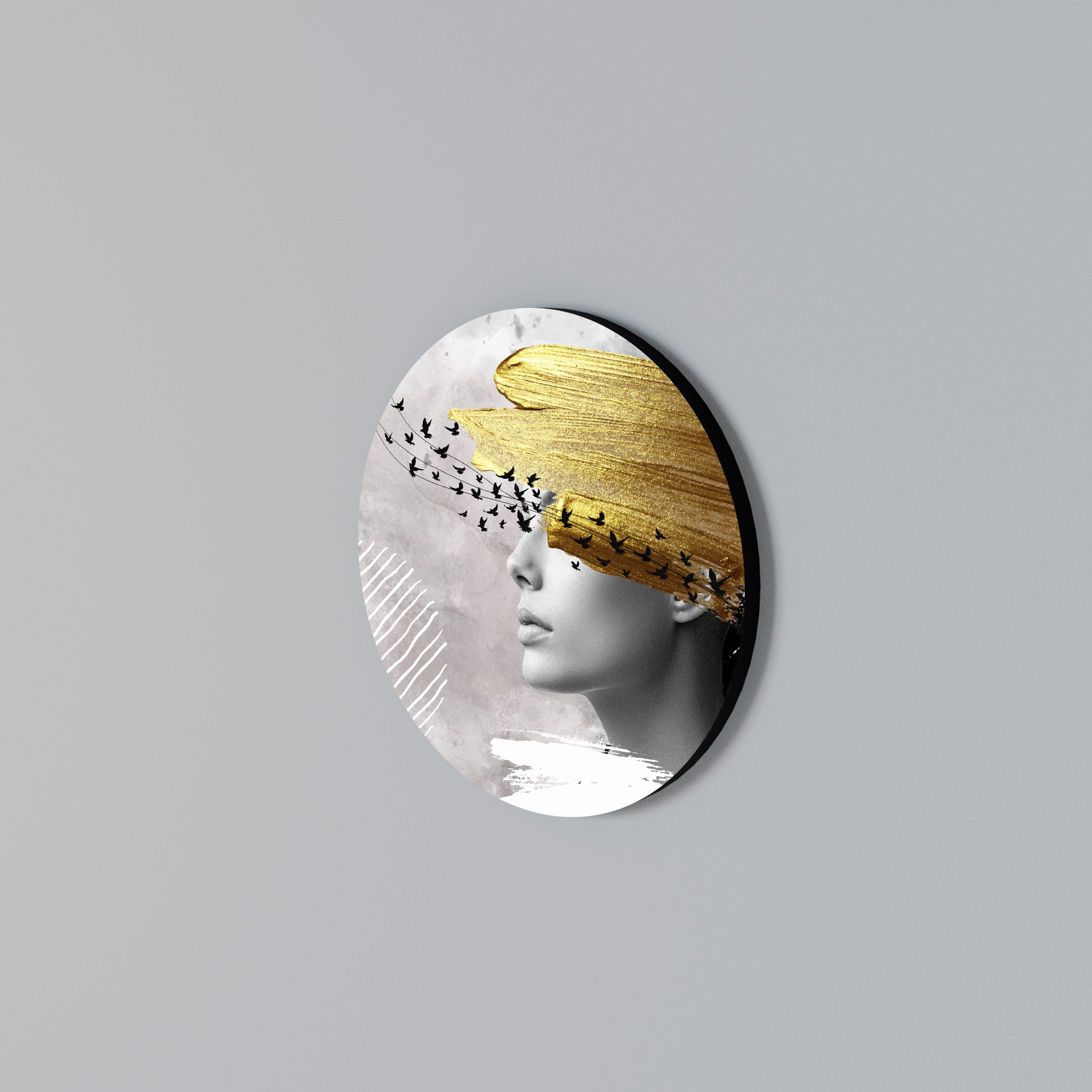 TREASURE THOUGHTS Rundes Wandbild