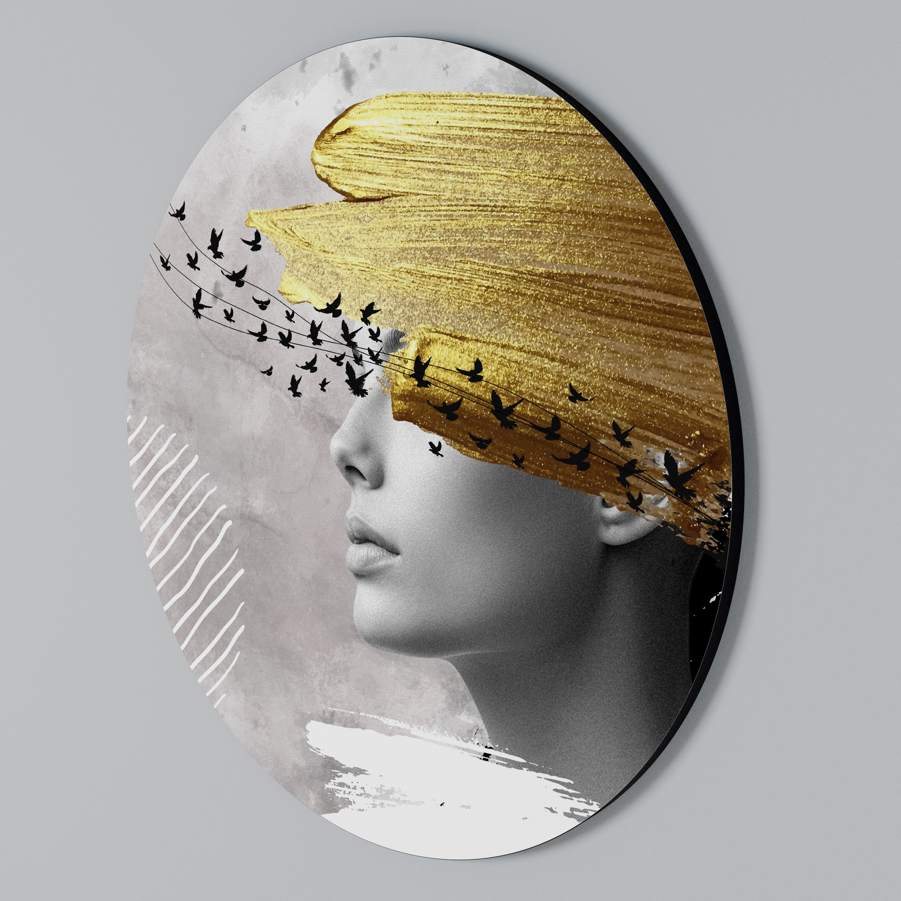 TREASURE THOUGHTS Rundes Wandbild