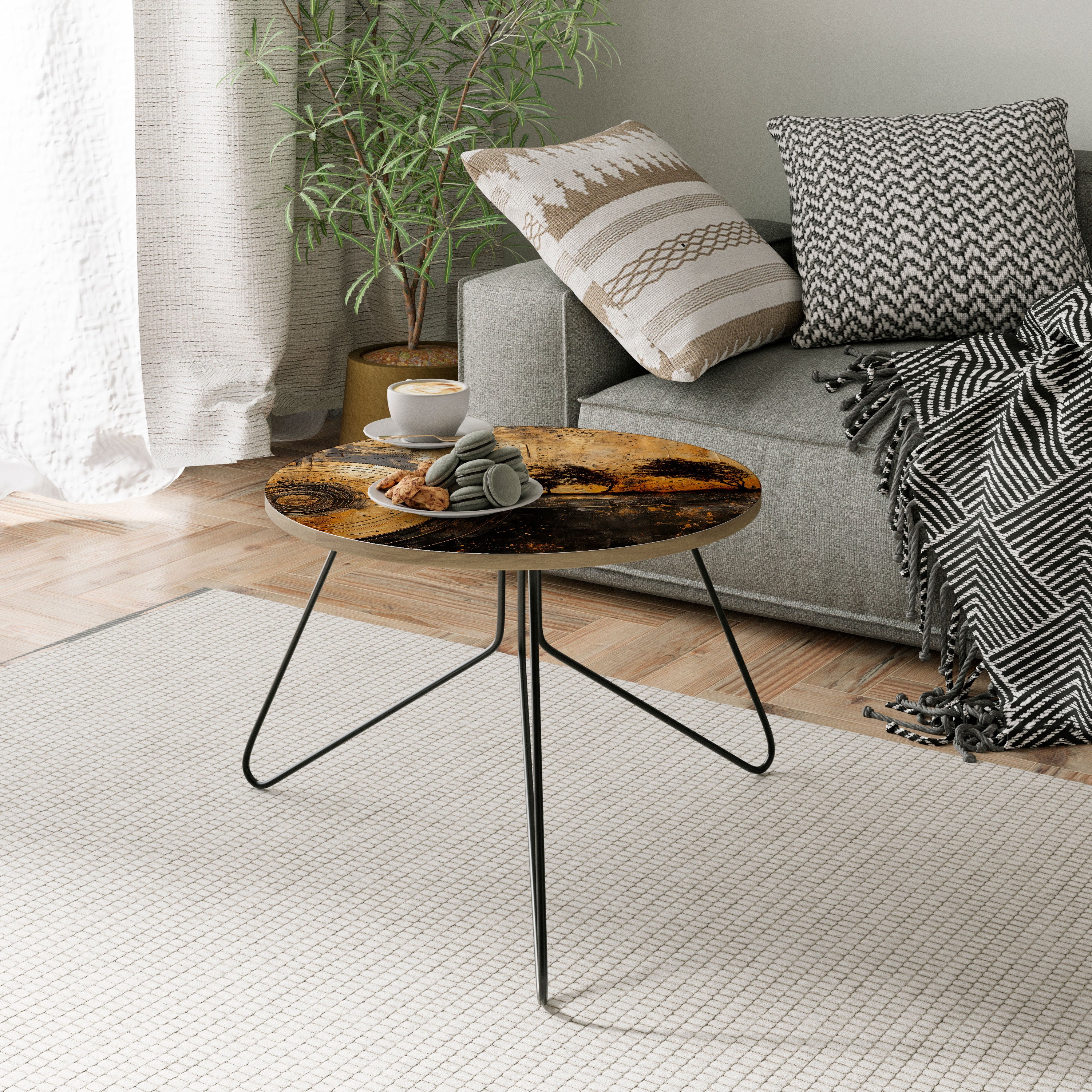 COPPERY EARTHQUAKE Coffee Table