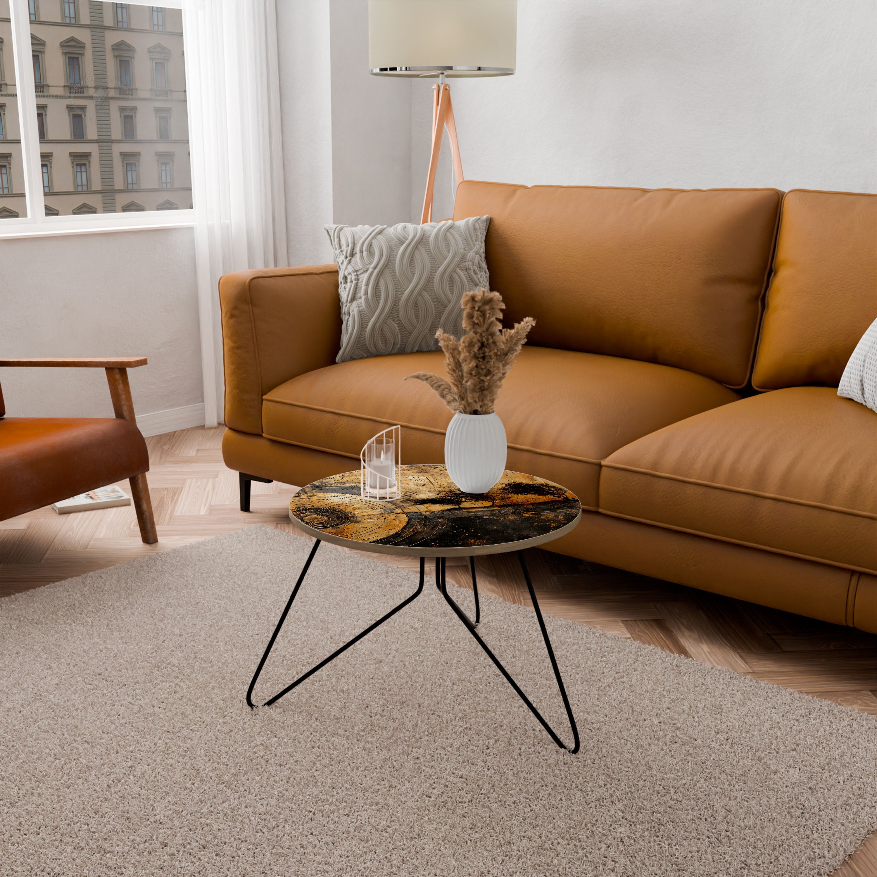 COPPERY EARTHQUAKE Coffee Table