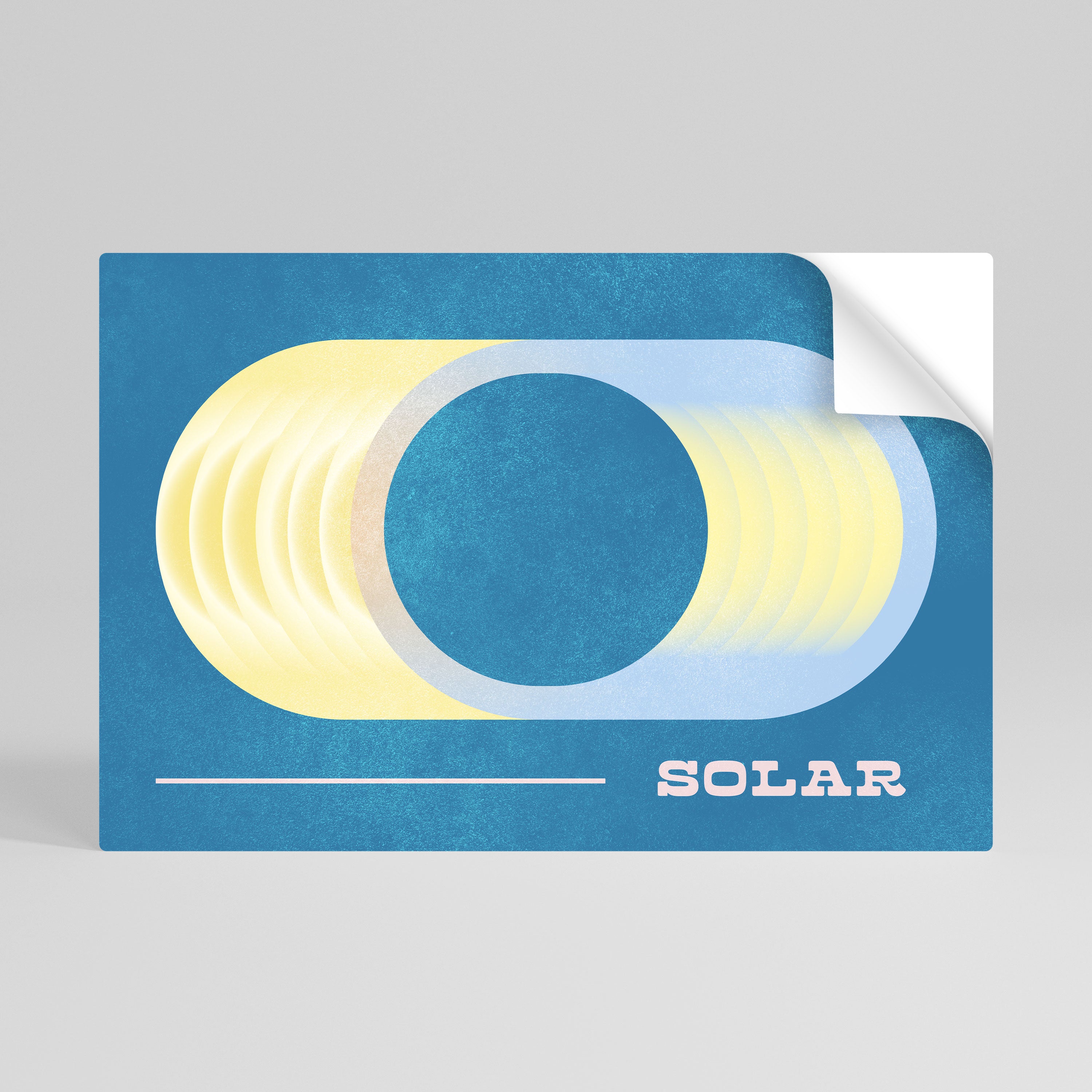 SOLAR APERTURE Póster adhesivo horizontal