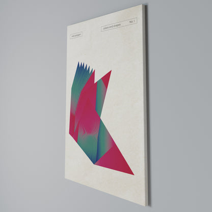 HOT POLYGON Cuadro en lienzo vertical
