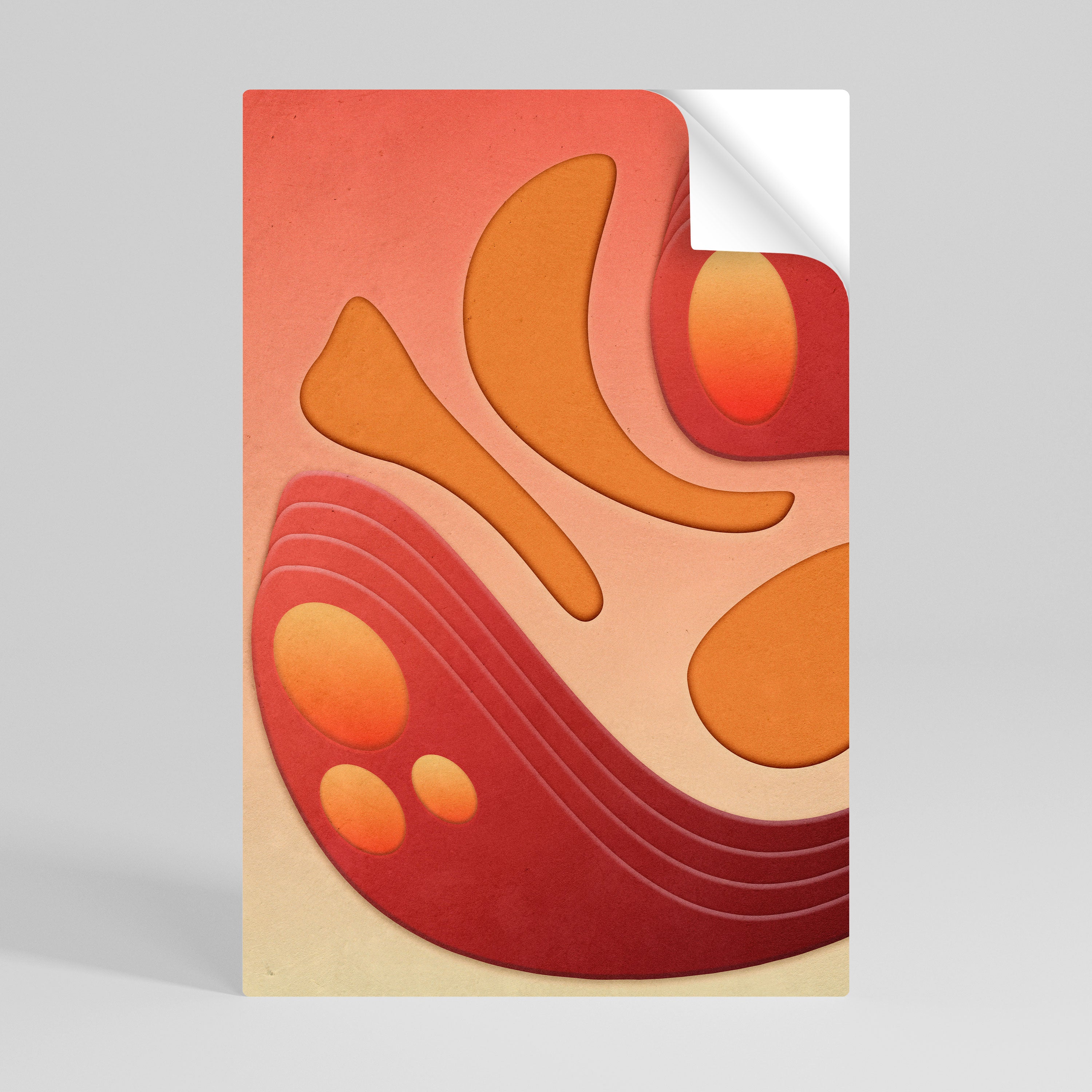 IMMERSION STRUCTURE Självhäftande Vertikal Poster