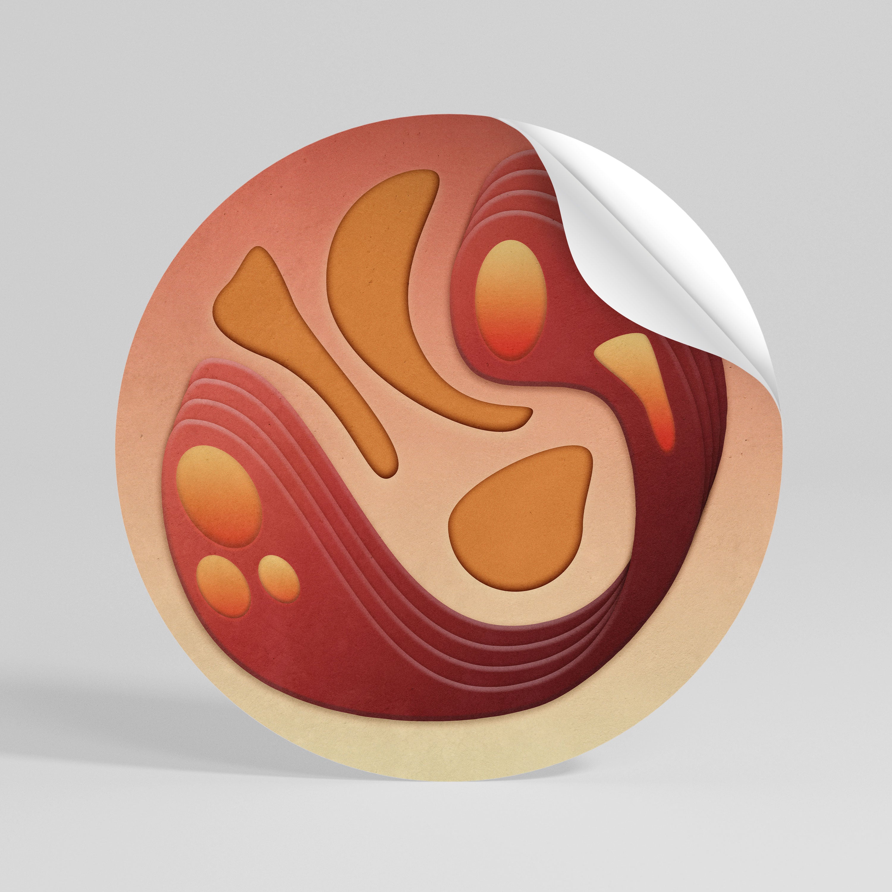 IMMERSION STRUCTURE Rund väggdekal