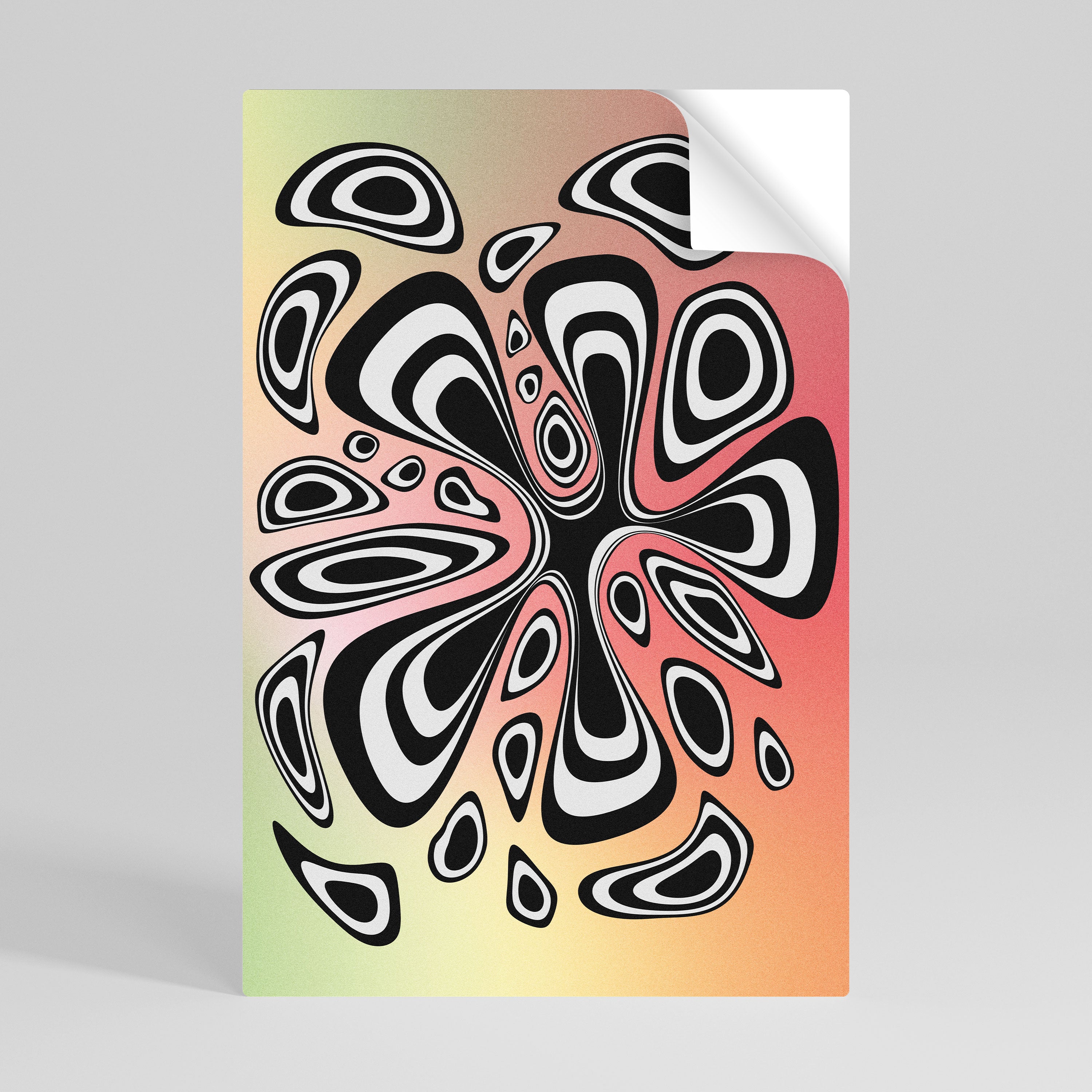 ILLUSIONARY SPLASH Självhäftande Vertikal Poster