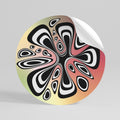 ILLUSIONARY SPLASH Vinilo adhesivo redondo