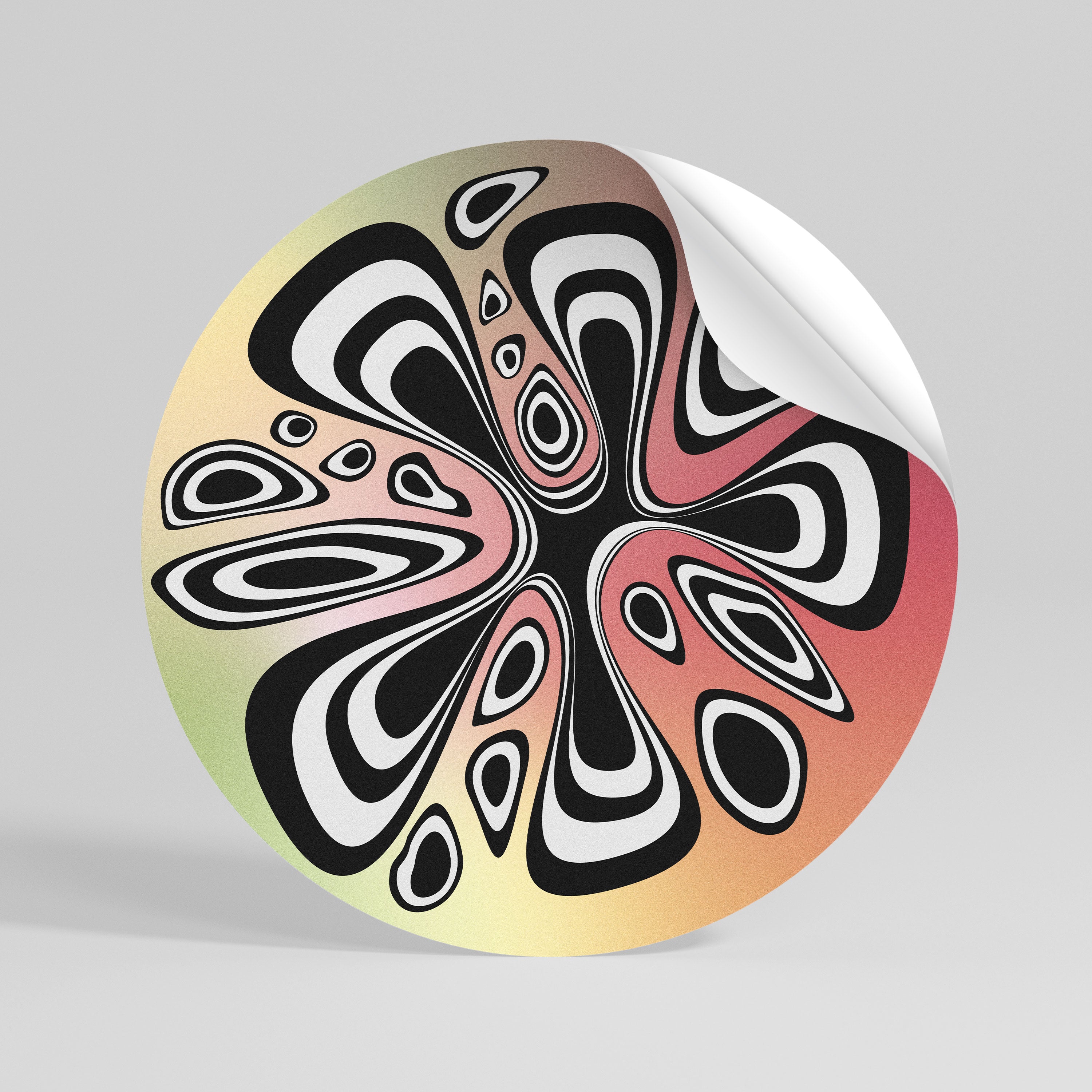 ILLUSIONARY SPLASH Rund väggdekal