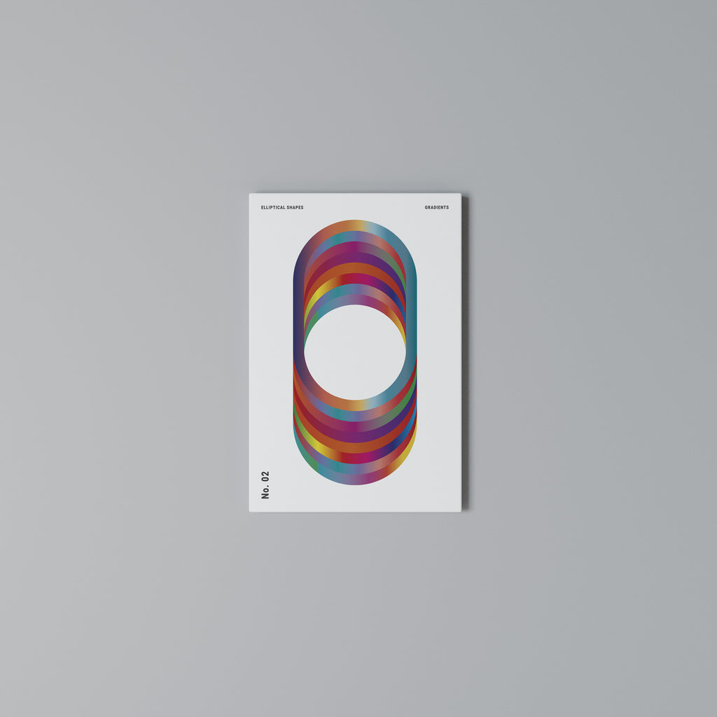 ELIPTICAL GRADIENTS Vertical Canvas Print