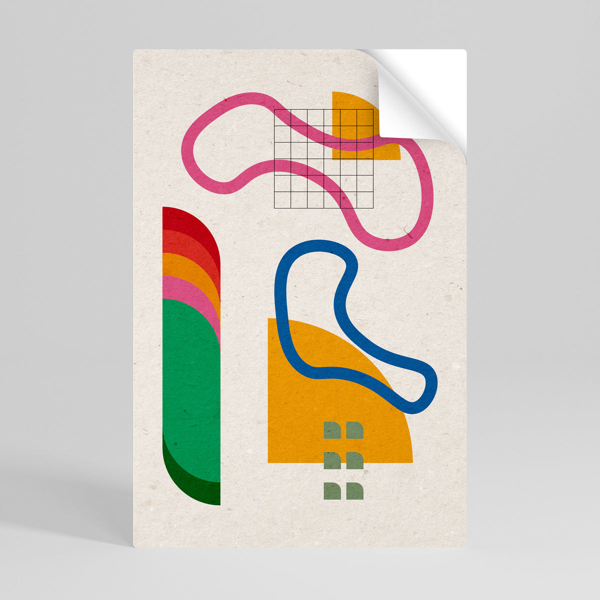 SHAPE SHOCK Poster Verticale Adesivo