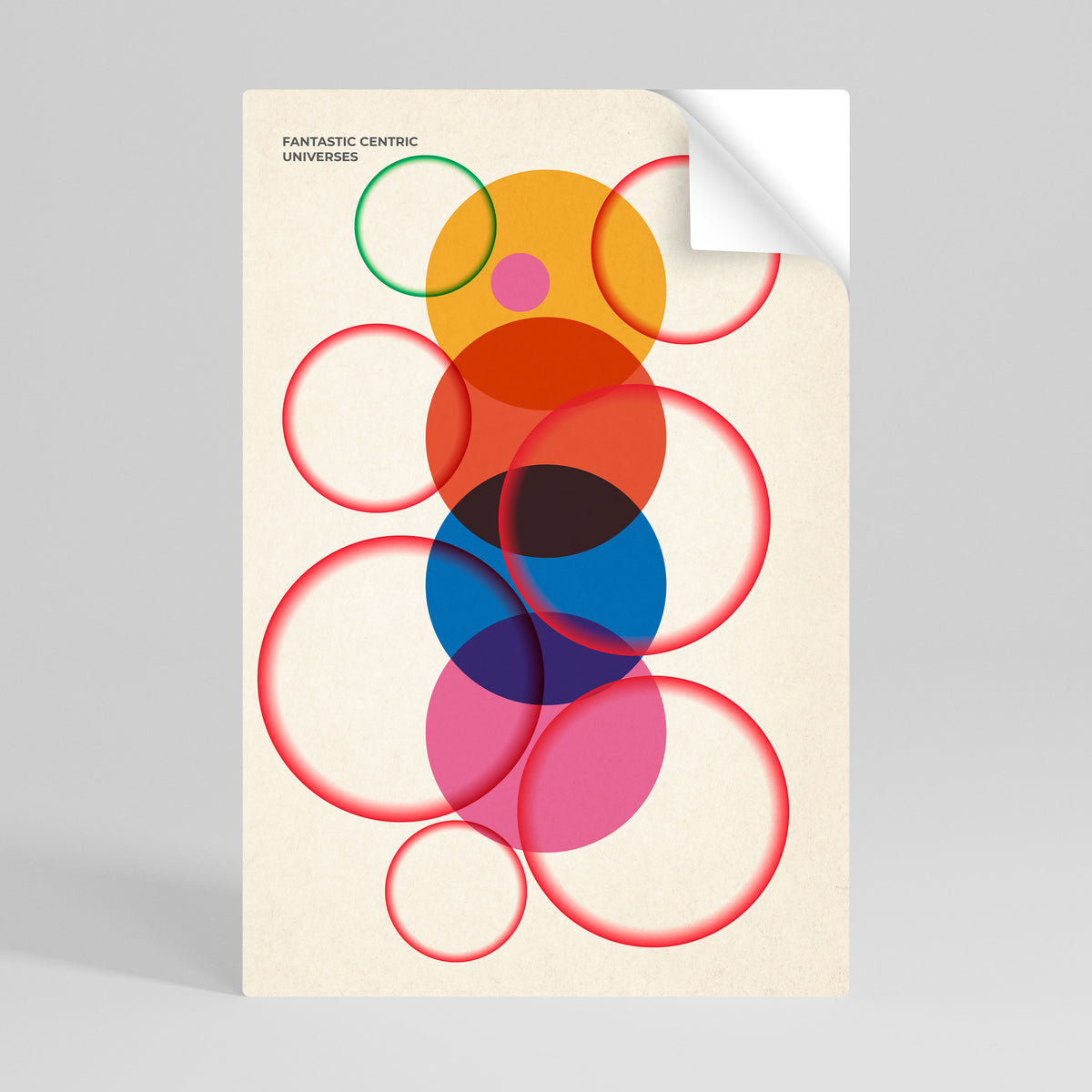 FANTASTIC UNIVERSES Poster Verticale Adesivo