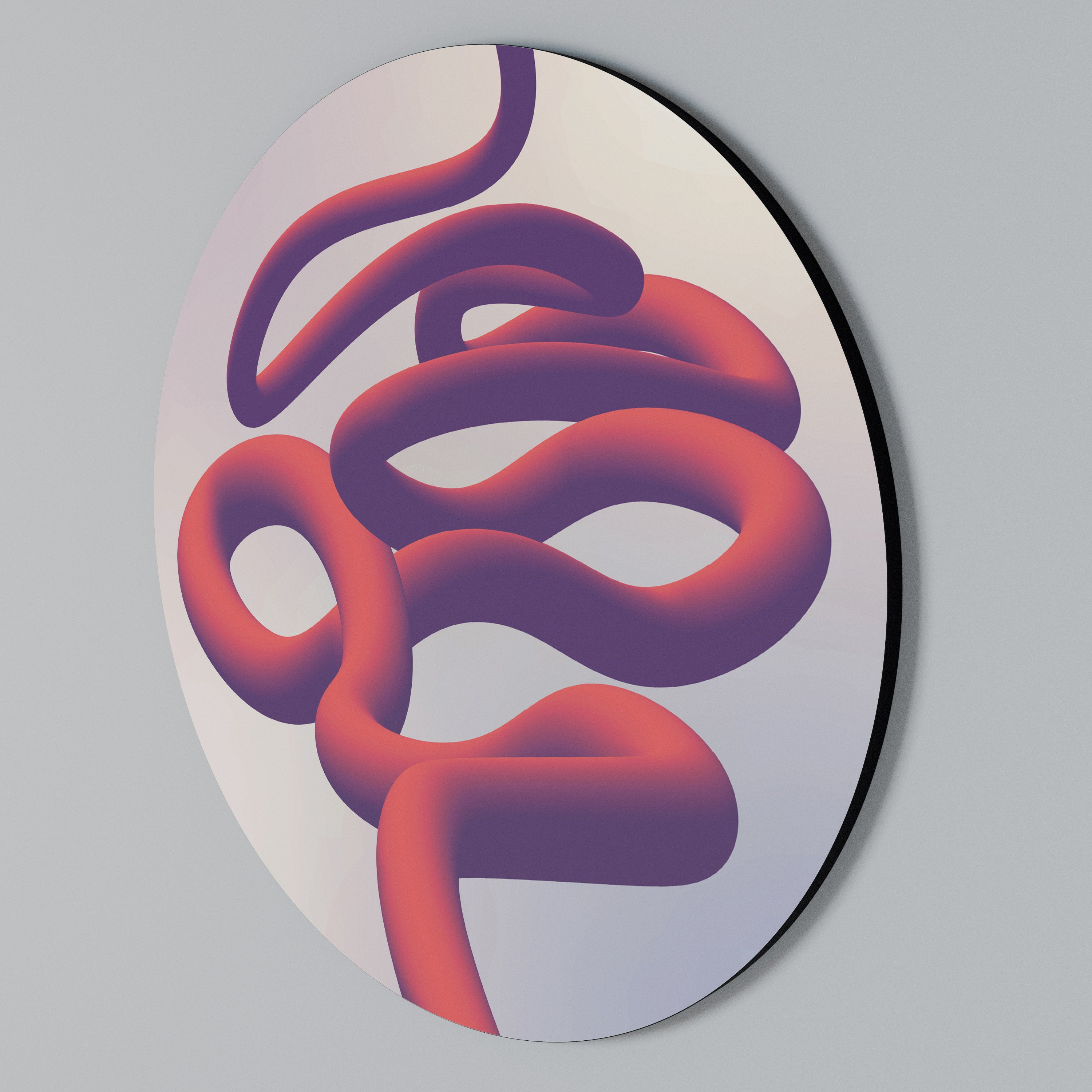 INFINITY WIRE Rundes Wandbild