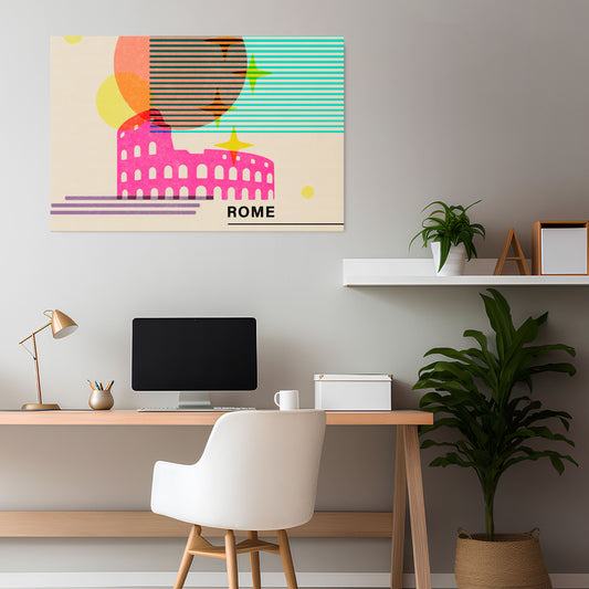 ROMAN SPARKLE Horizontal Canvas Print