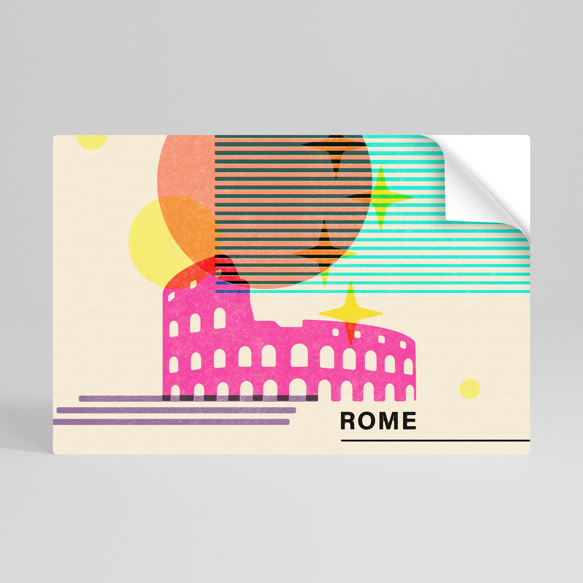 ROMAN SPARKLE Póster adhesivo horizontal