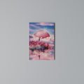MARS OVER THE BLED LAKE Vertical Canvas Print