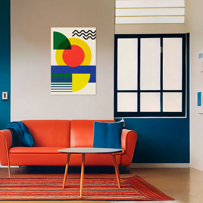 SUNSET FORMATION Quadro em tela vertical
