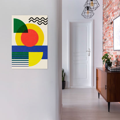 SUNSET FORMATION Quadro em tela vertical
