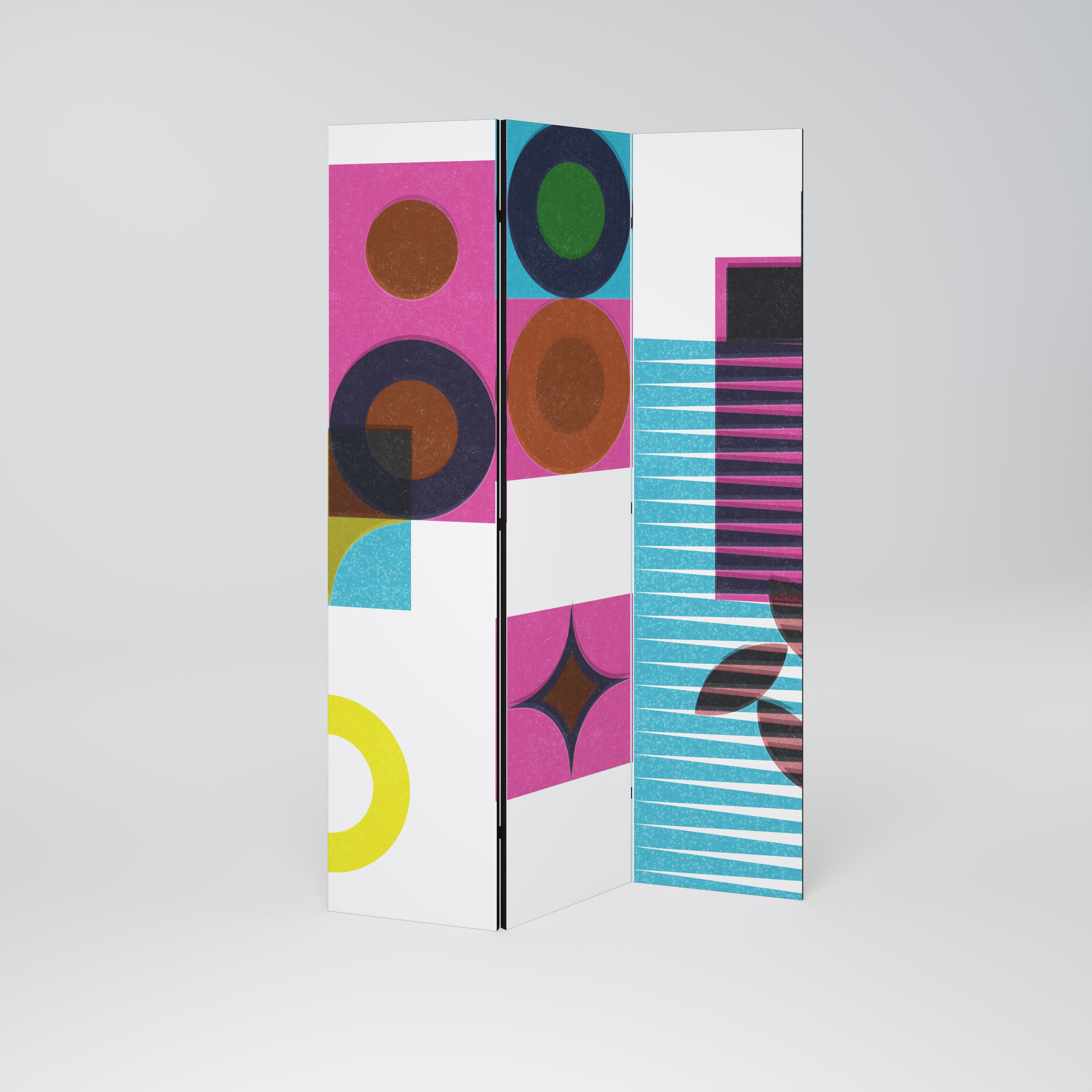 FORM VARIETY Dekorativ rumsavdelare – 3 paneler