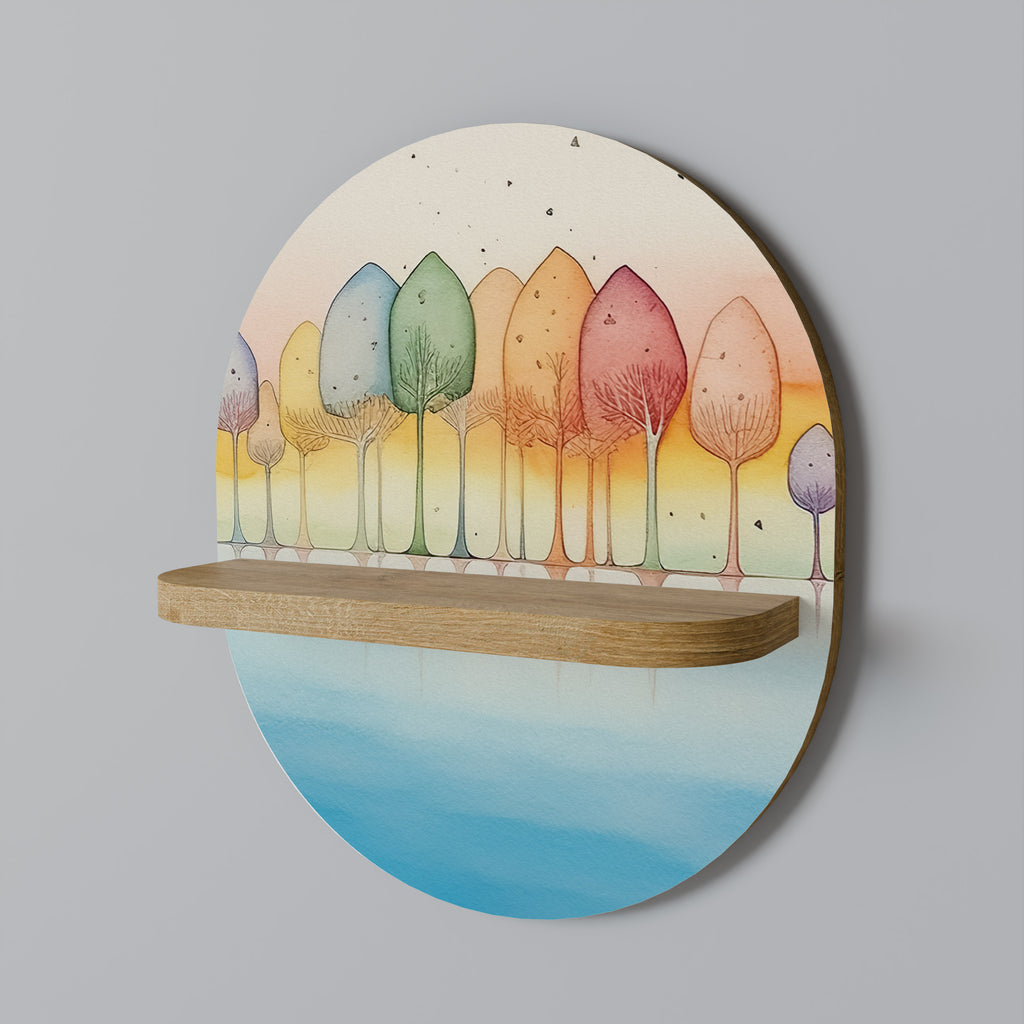 COLORFUL OASIS Decorative Art Shelf