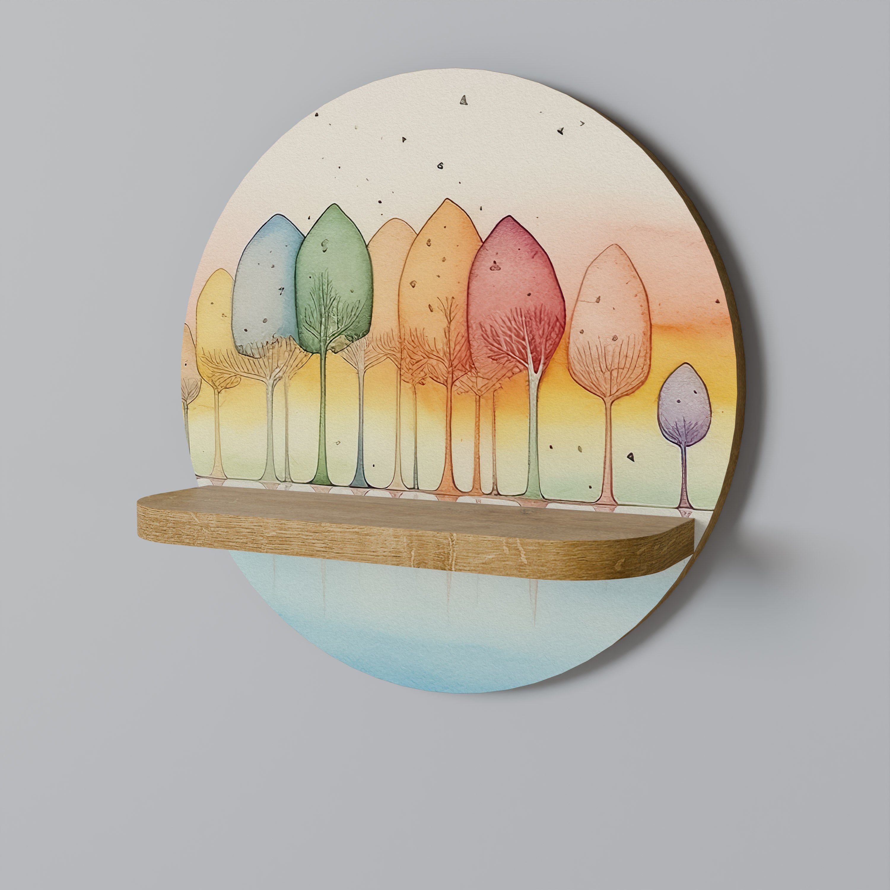 COLORFUL OASIS Decorative Art Shelf