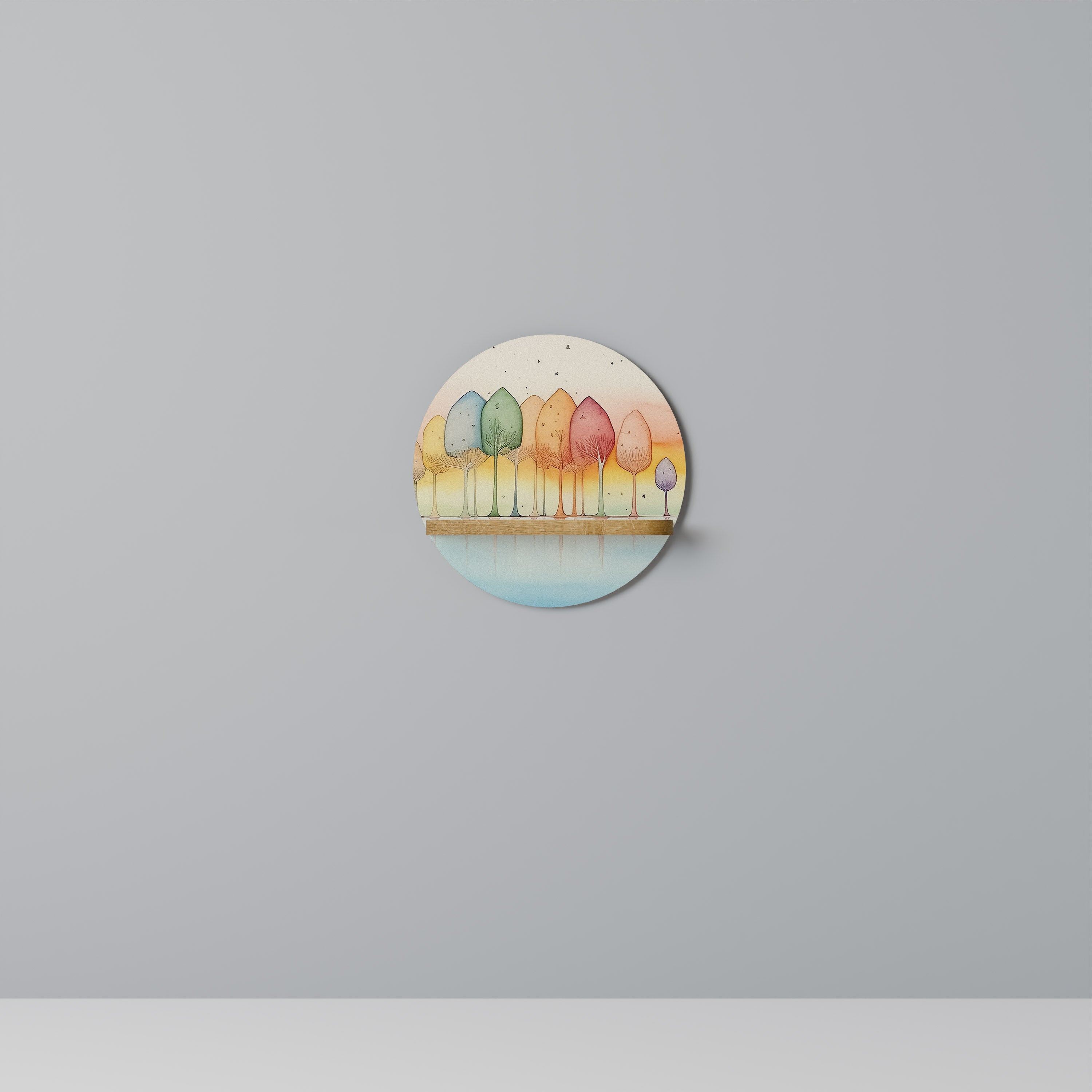 COLORFUL OASIS Decorative Art Shelf