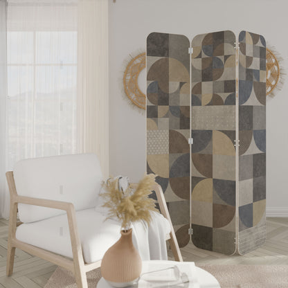 A PIECE OF SHAPE 3-Panel Plywood Room Divider