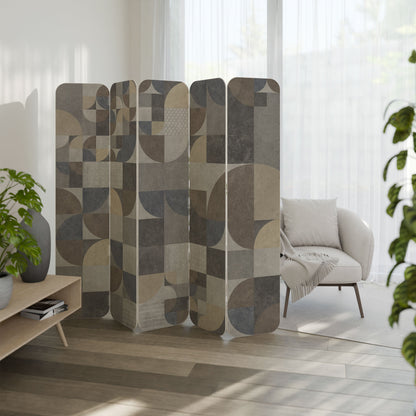 A PIECE OF SHAPE 5-Panel Plywood Room Divider