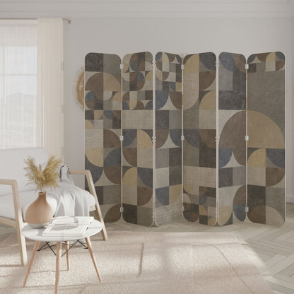 A PIECE OF SHAPE 6-Panel Plywood Room Divider