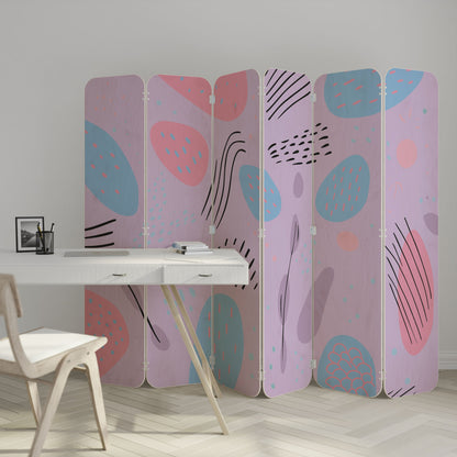 PINKY FRENZY 6-Panel Plywood Room Divider