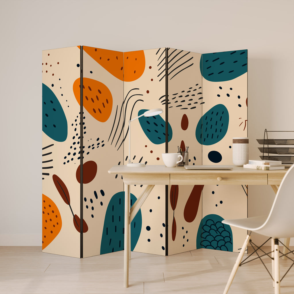 VIBRANT FRENZY Παραβάν με 5 πάνελ