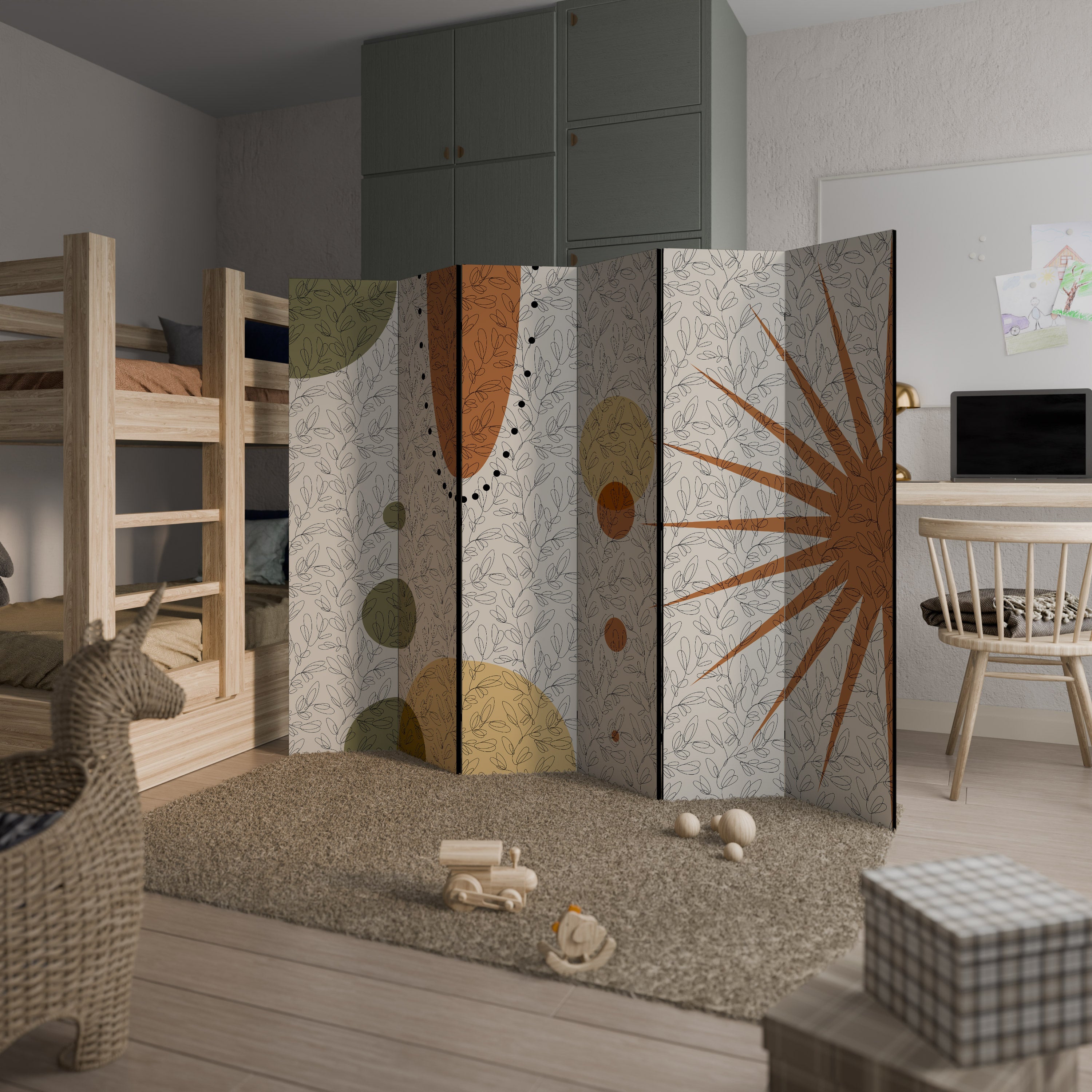 RAYS AND ROUNDELS Παραβάν με 6 πάνελ