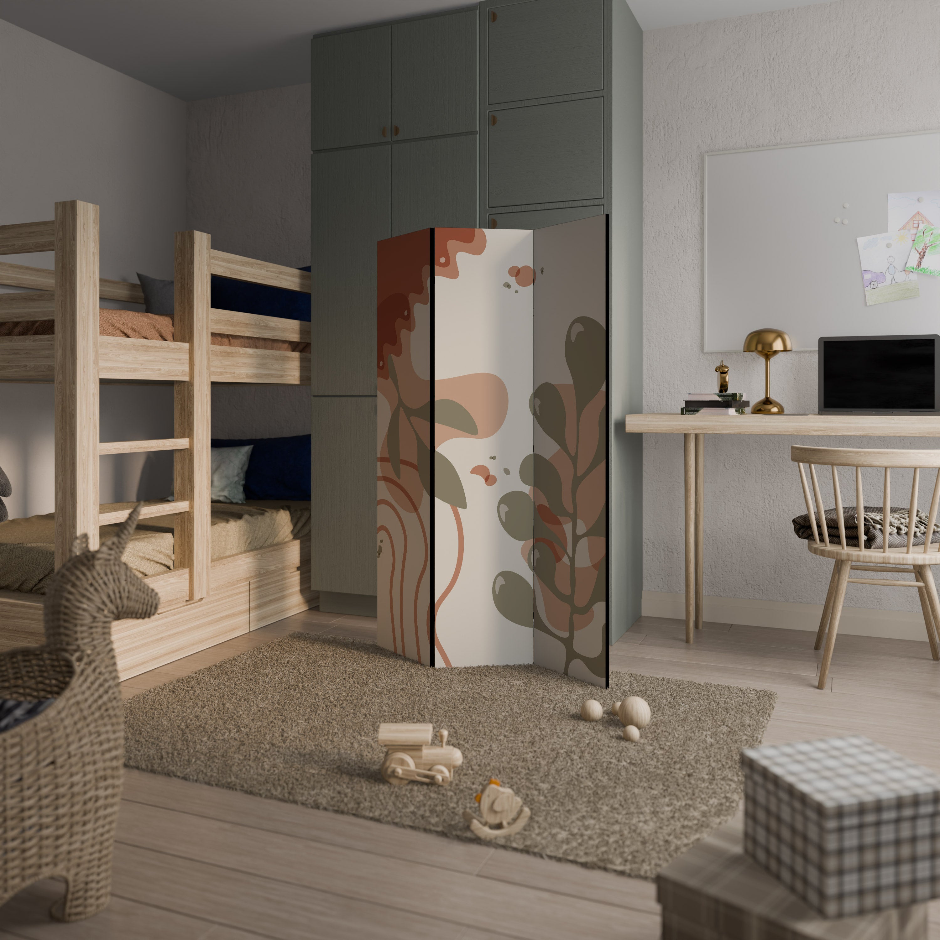 ARTISTRY AURA Dekorativ rumsavdelare – 3 paneler