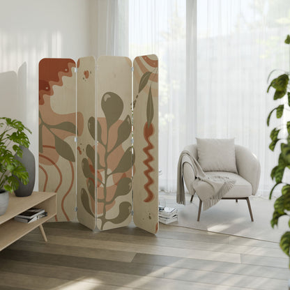 ARTISTRY AURA 4-Panel Plywood Room Divider