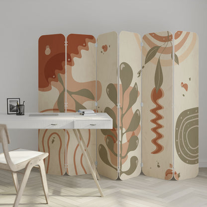 ARTISTRY AURA 6-Panel Plywood Room Divider