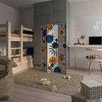 ABSTRACT SYMPHONY FLARE Dekorativ rumsavdelare – 3 paneler