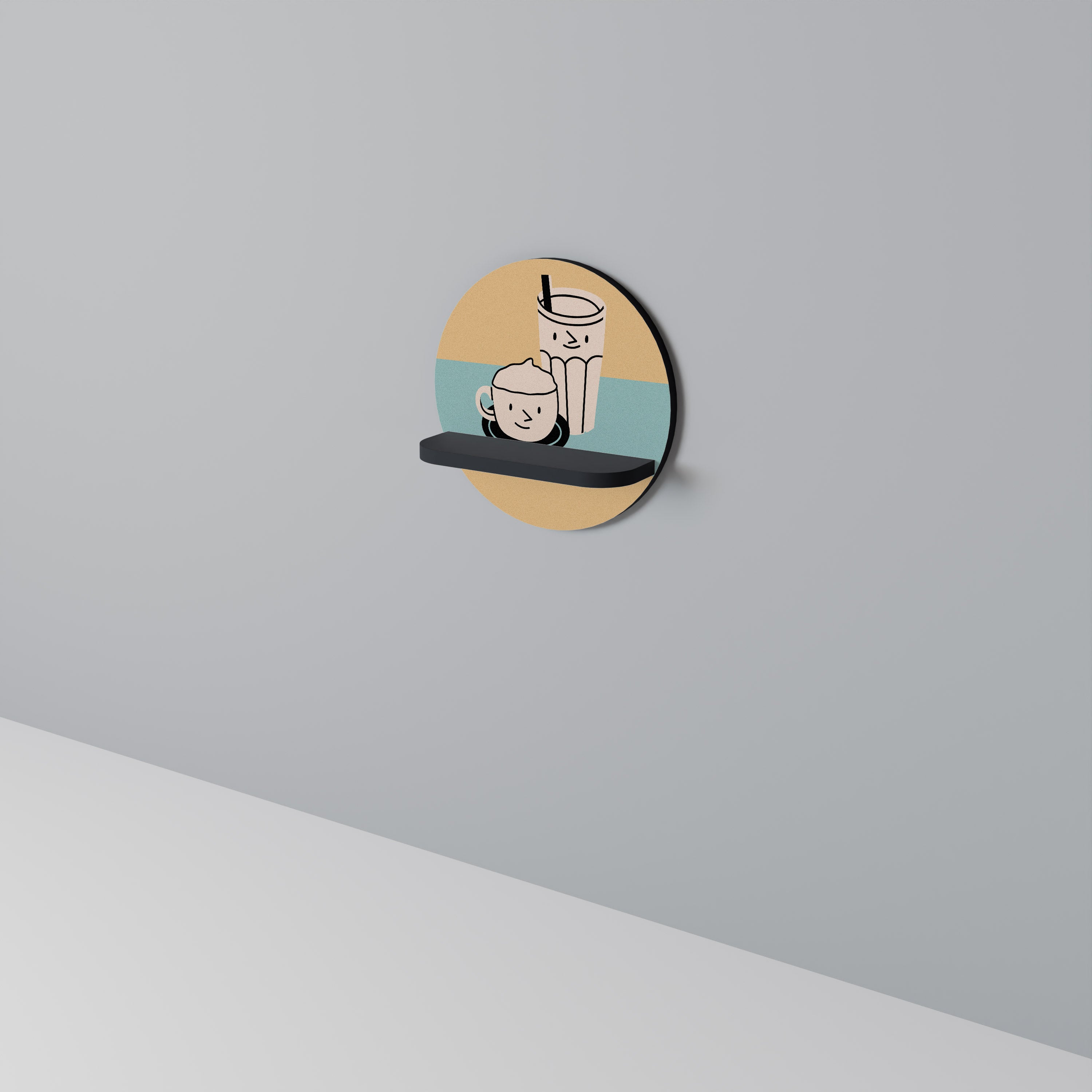 COFFEE PLEASURES Art Shelf