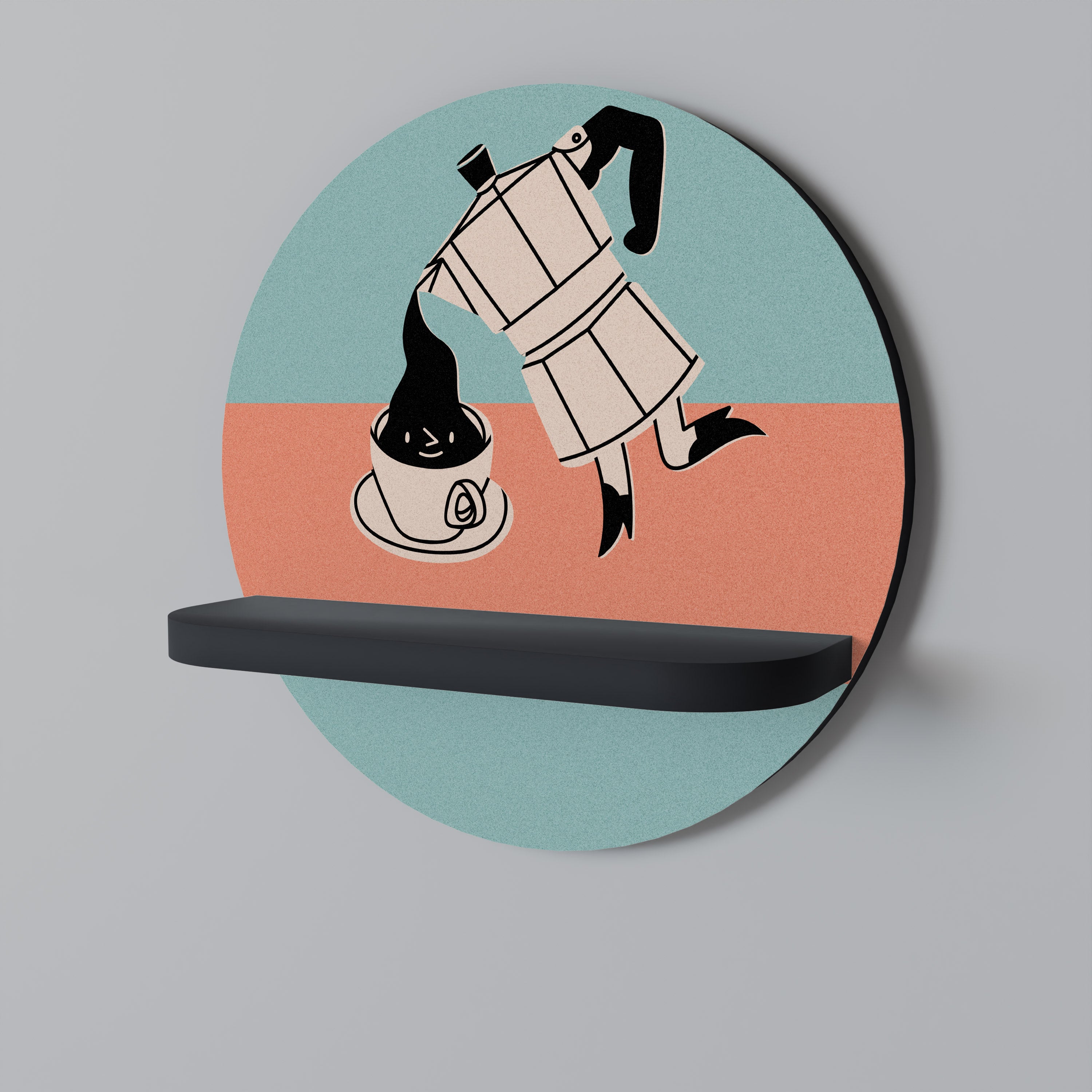 POWER ESPRESSO Decorative Art Shelf