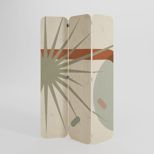 SHAPESHIFT FUSION 3-Panel Plywood Room Divider