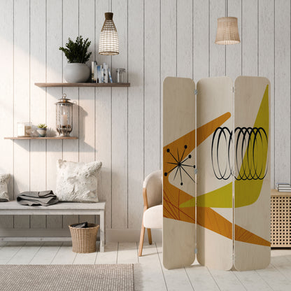 MAGNETIC HIT 3-Panel Plywood Room Divider