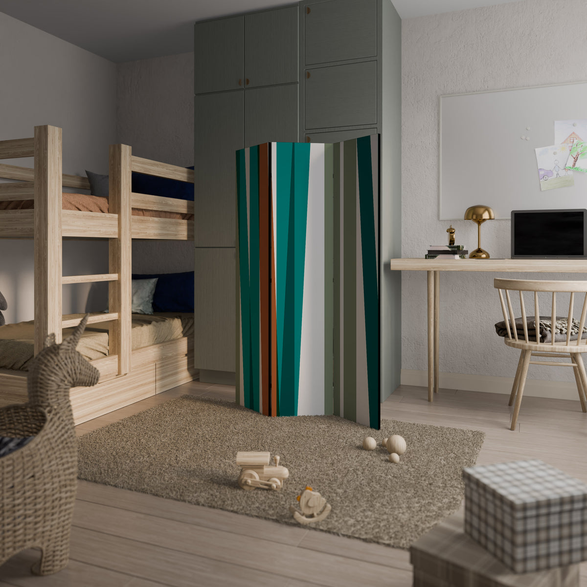 MEDLEY DROP 3-Panel Room Divider
