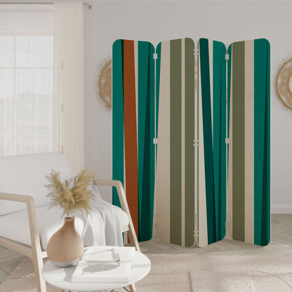 MEDLEY DROP 4-Panel Plywood Room Divider