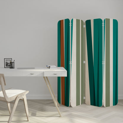 MEDLEY DROP 4-Panel Plywood Room Divider