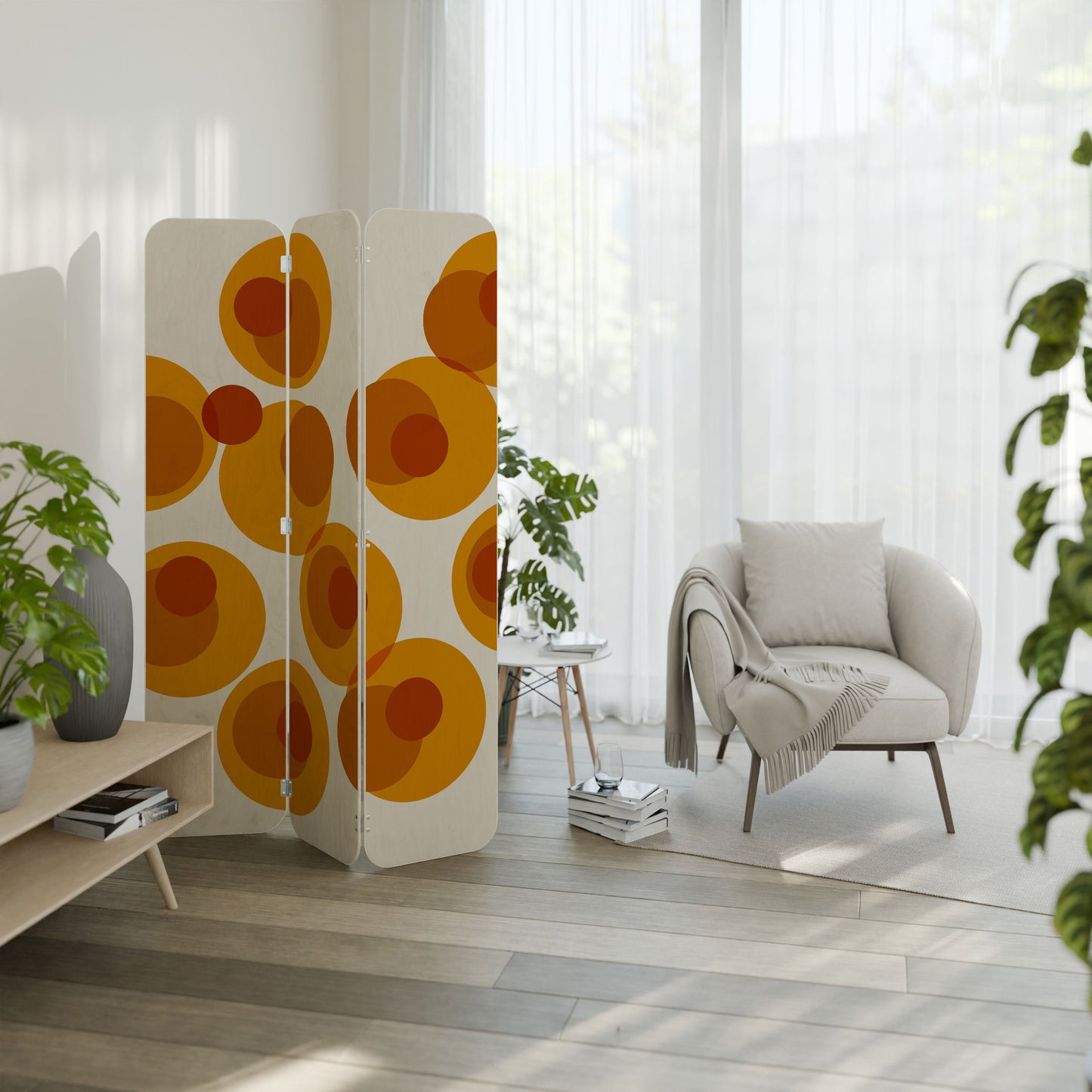 CONFIGURATION LOSS 3-Panel Plywood Room Divider