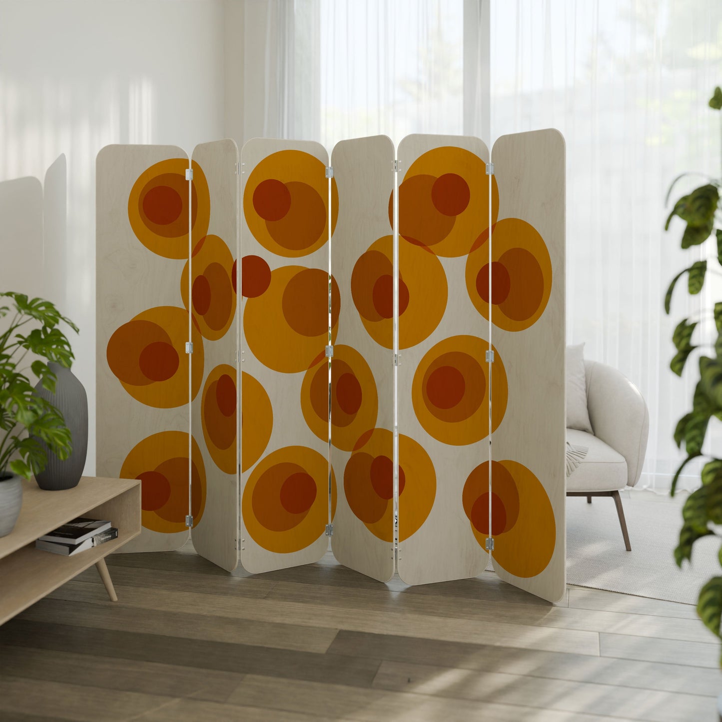 CONFIGURATION LOSS 6-Panel Plywood Room Divider