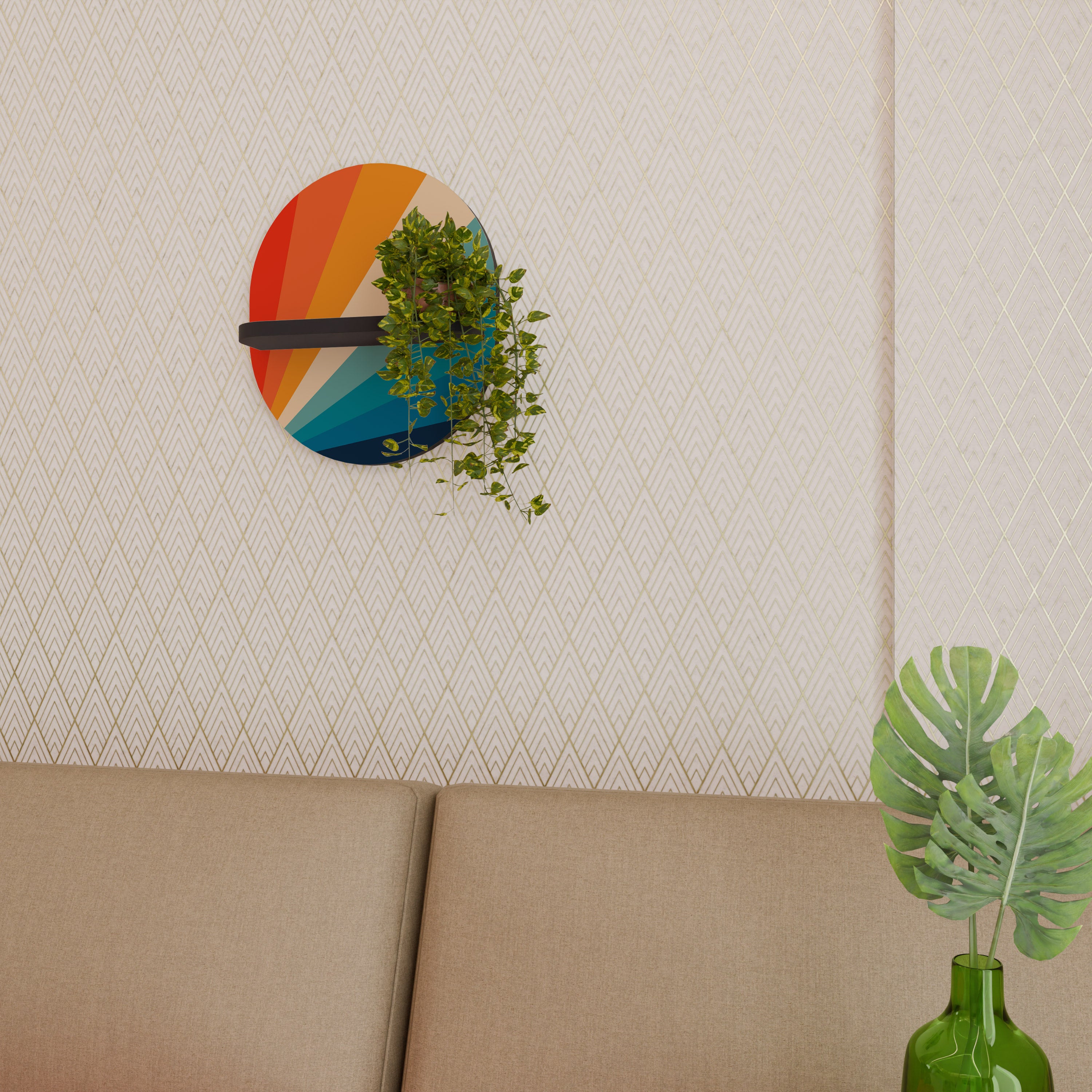 PRISM CONCUSSION Decorative Art Shelf