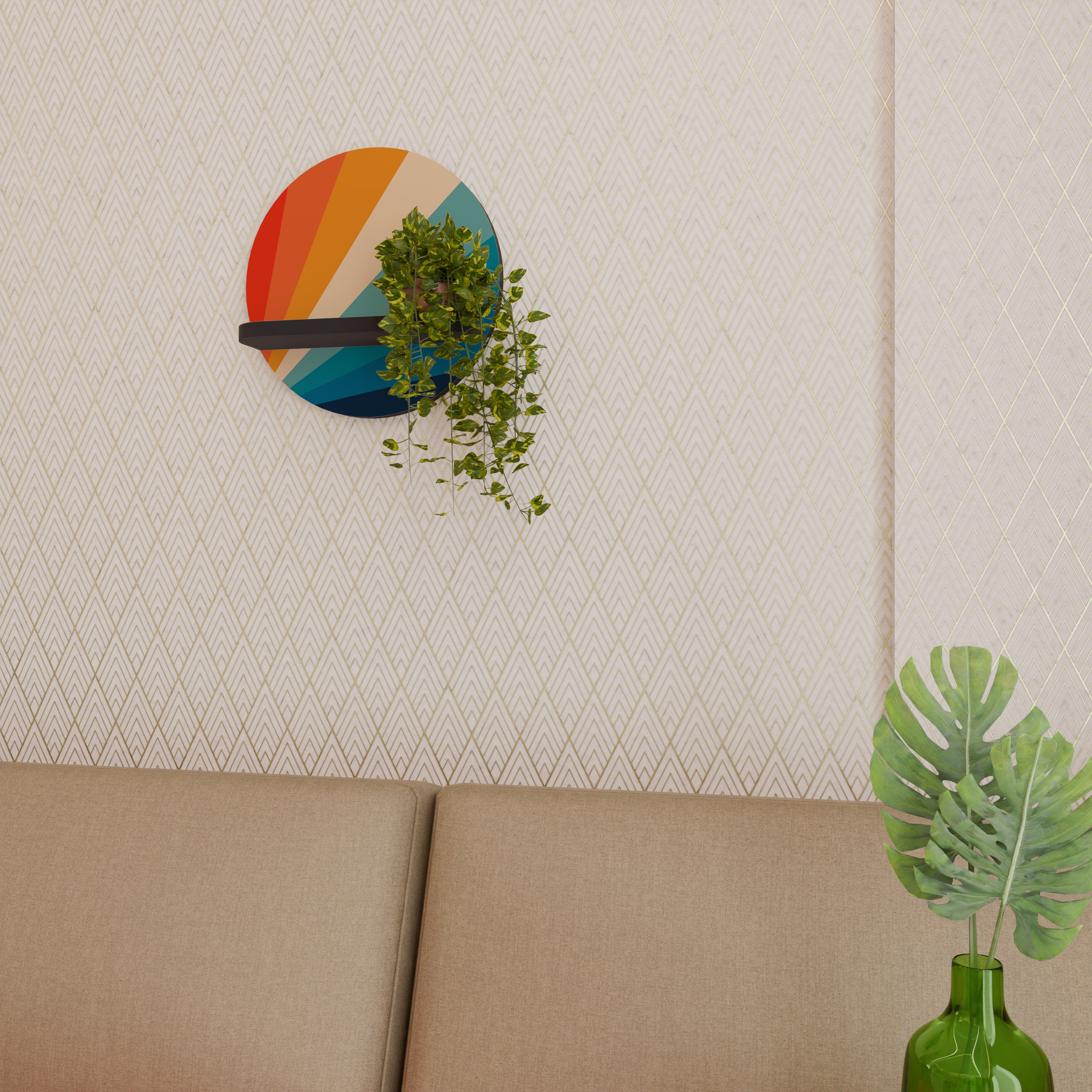 PRISM CONCUSSION Decorative Art Shelf